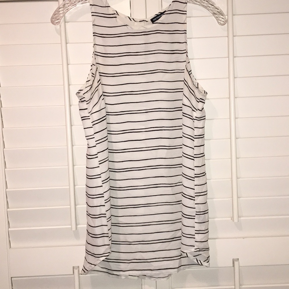 Who What Wear black and white striped tank