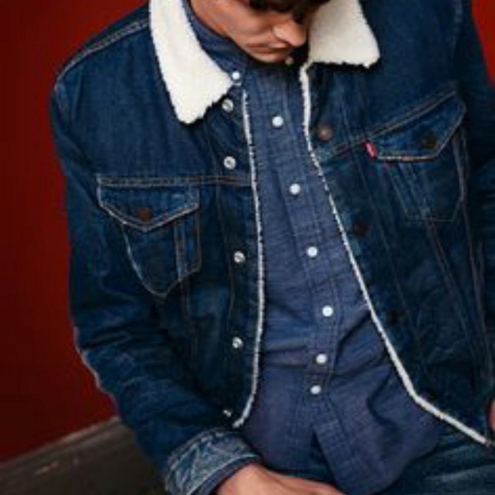 Levi’s Dark Denim Sherpa Lined Jacket