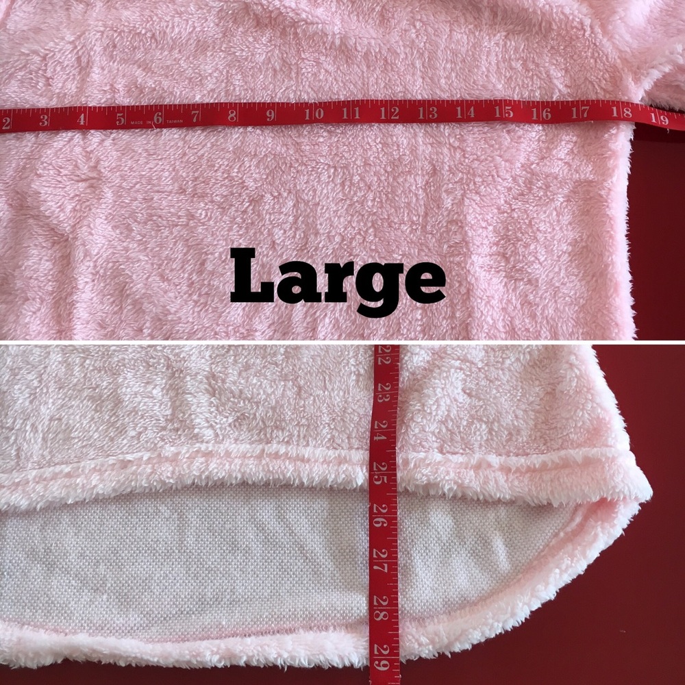 Fleece Crewneck Sweater with Hi Lo Hem. - Picture 4 of 5