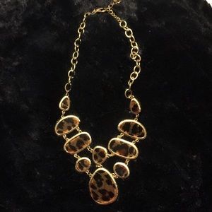 Gold leopard necklace