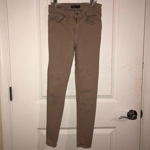 Dusty pink Zara slim stretch jeans