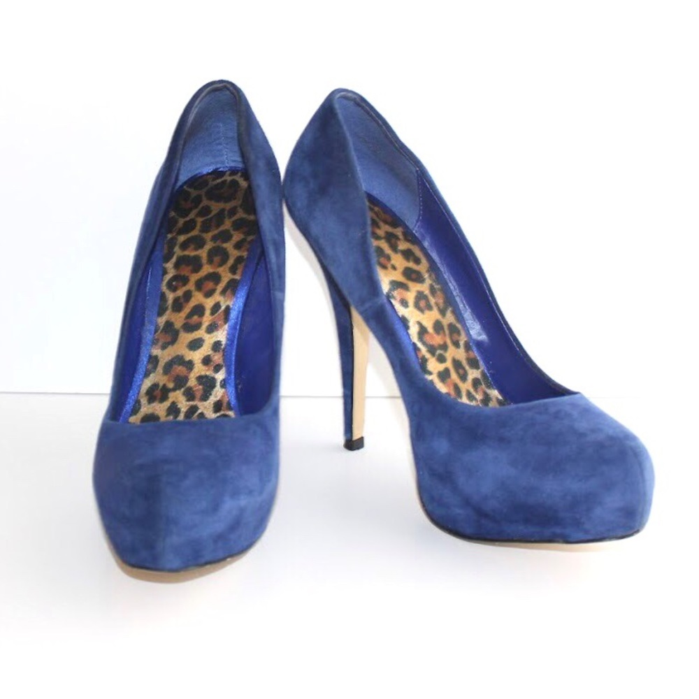 Blue Suede Pumps SZ 8.5