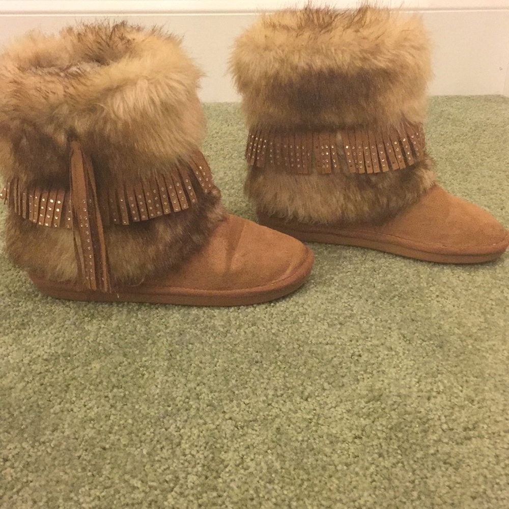 Girl’s Justice Suede Boots Size 6