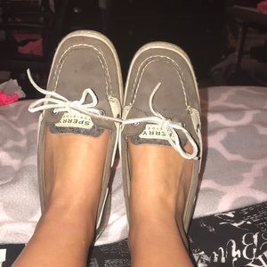 Grey Sequins Sperry Top- Siders