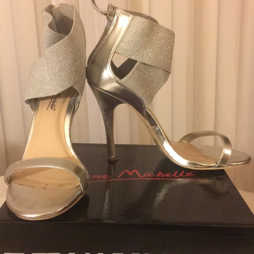 Silver High Heels