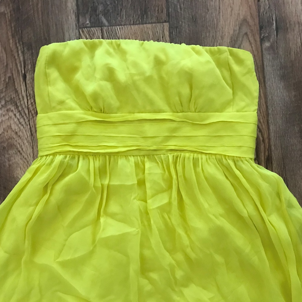 J.Crew Women Dress Citron Party Dress Strapless 10 - Picture 1 of 7