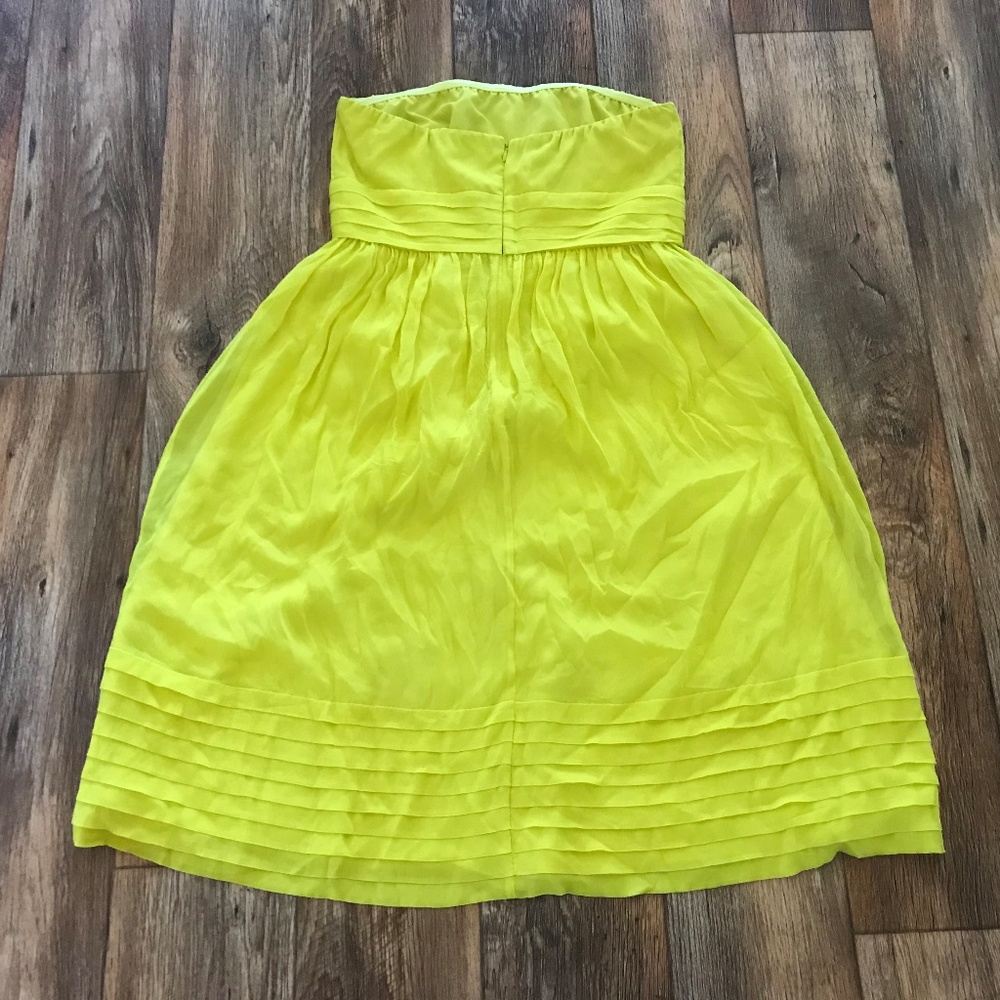 J.Crew Women Dress Citron Party Dress Strapless 10 - Picture 3 of 7