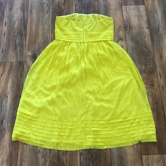 J.Crew Women Dress Citron Party Dress Strapless 10 - Picture 3 of 7