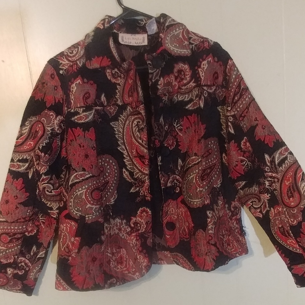 Red Paisley life style jacket