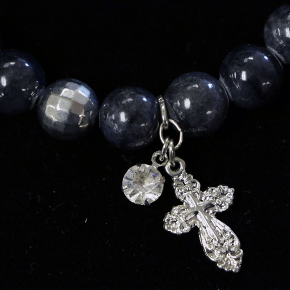 NWT semi precious stone stretch bracelet LBB9 - Picture 7 of 8