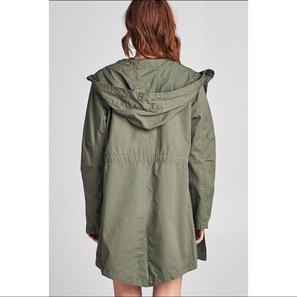 New Arrival !! Rose Embroidered Utility Jacket - Picture 6 of 6