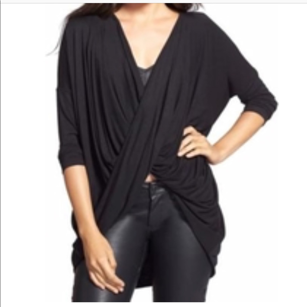 June & Hudson Front Drape Top