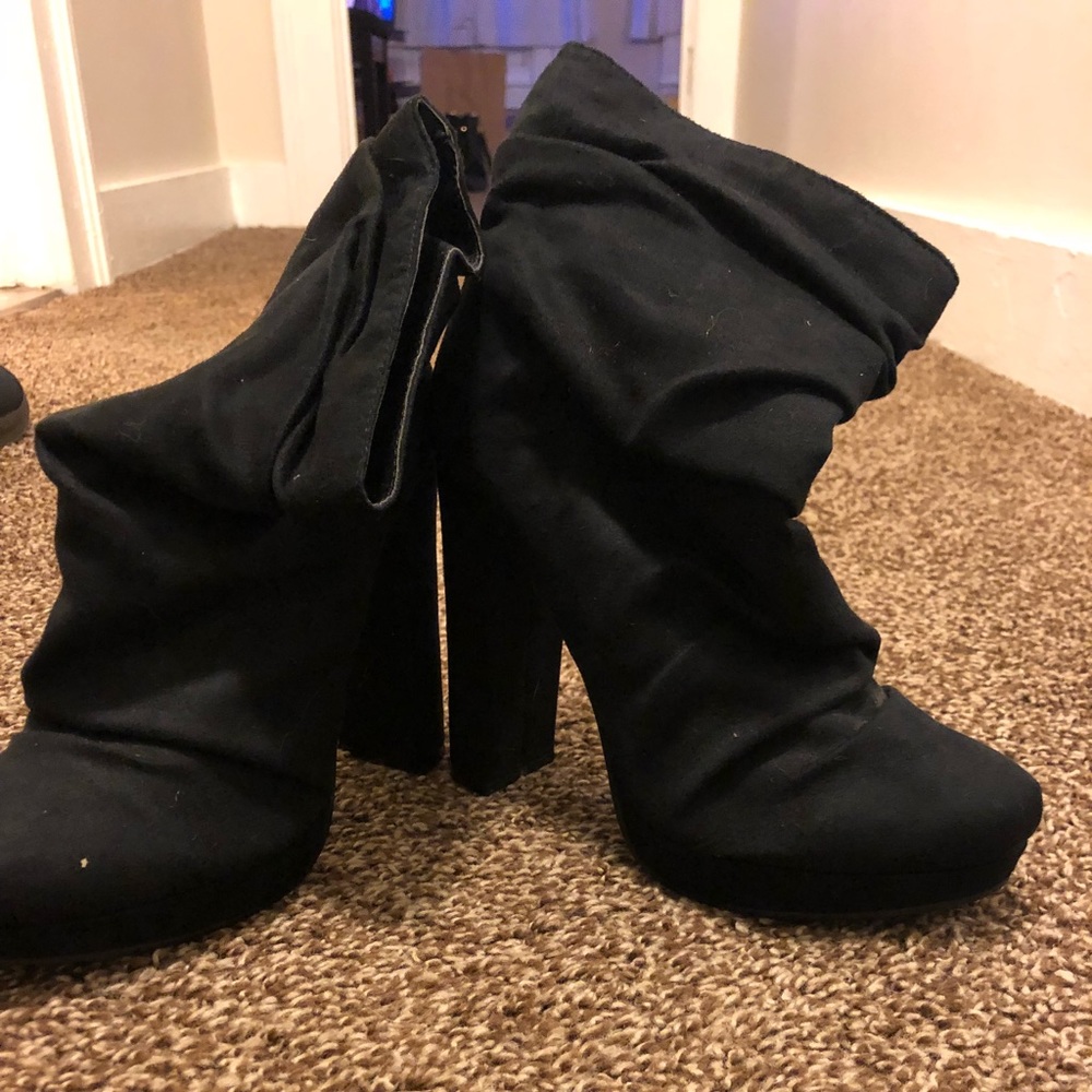 Black ankle boots