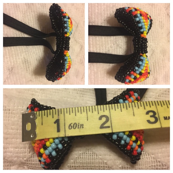 Lovely Handmade Beaded Hair band/Bow - Picture 3 of 8