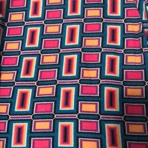 OS Lula Roe square print leggings