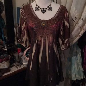 STUNNING BLOUSE!🤩 FROM B.L.E.U SZ M BNWOT