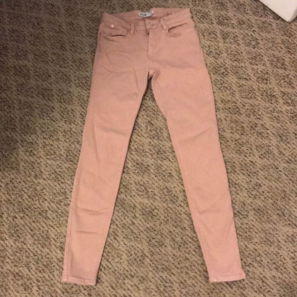 Zara blush skinny jeans size 4