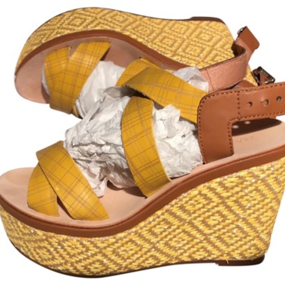 Max & Co. alassio yellow wedges