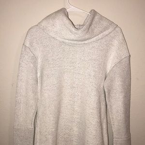 White & Grey knit turtle neck sweater!