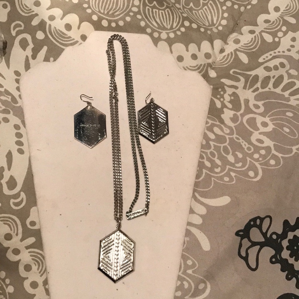 Vince Camuto earrings and necklace