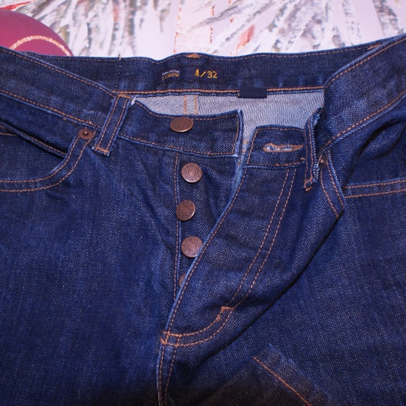 J.Crew Women's Button Fly Jeans, Like New - Picture 6 of 8