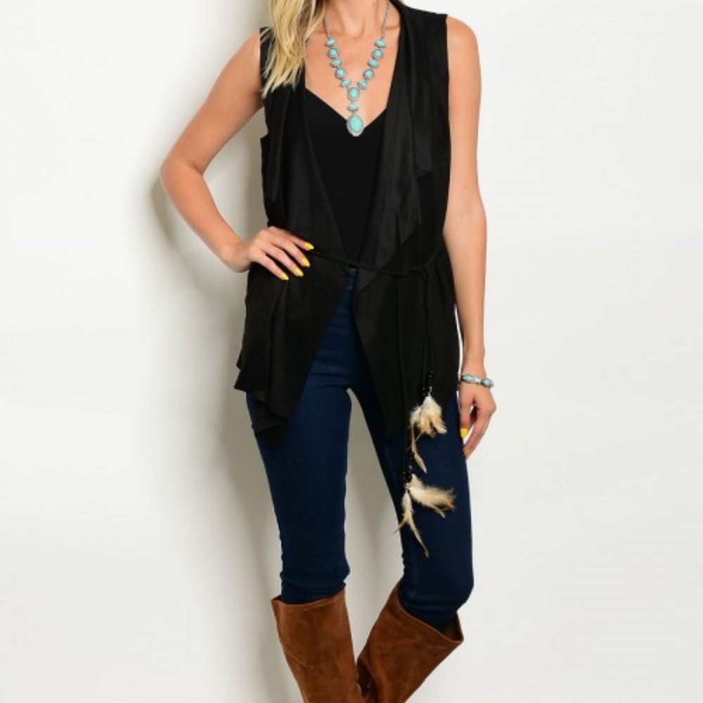 Faux Suede Vest