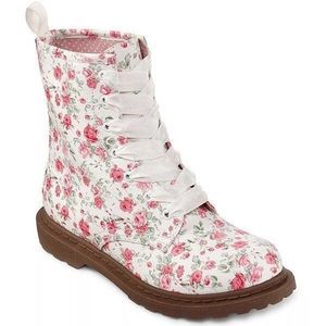 Girls Arizona Dacy Floral Combat Boots