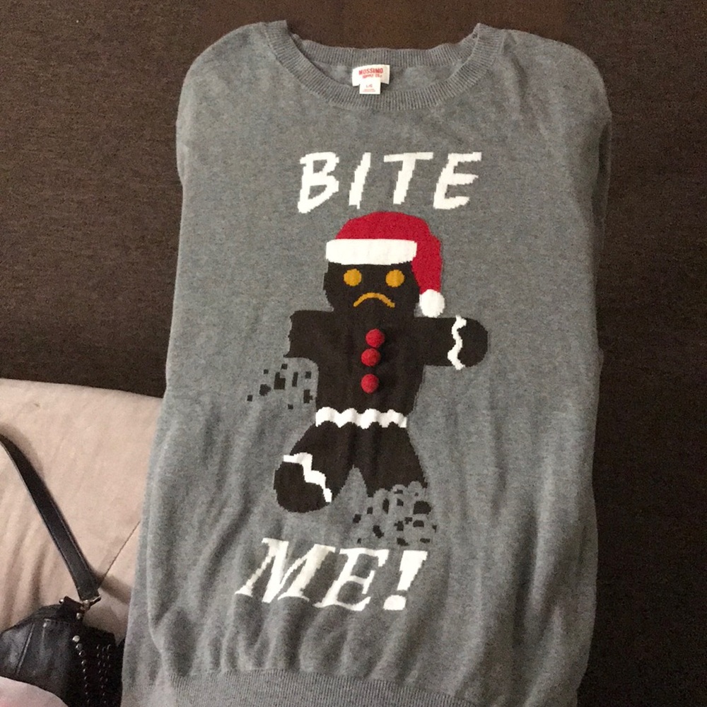 Man Christmas sweater Sz L