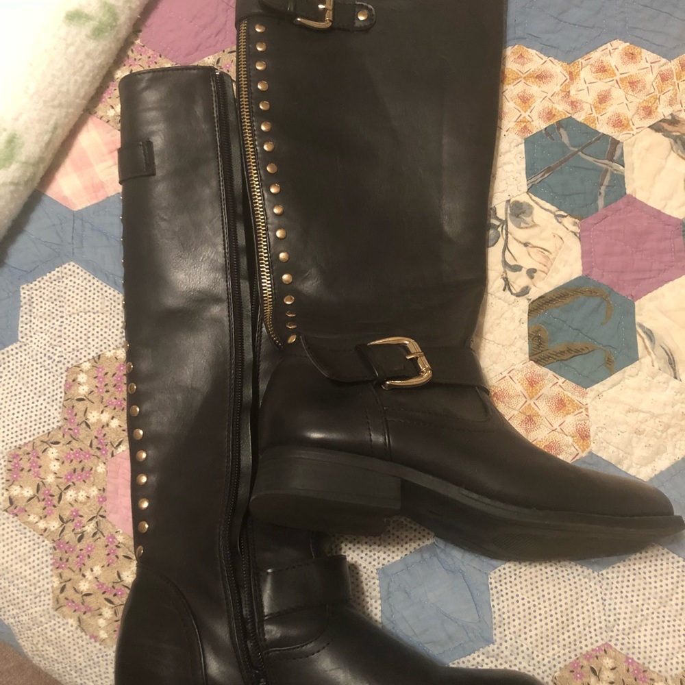 Black riding boots