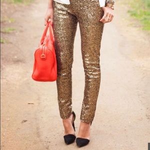 Sequin skinny pant