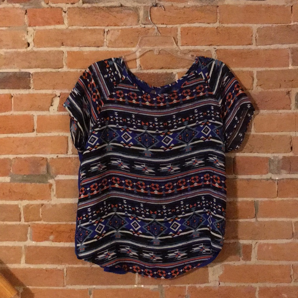 Tribal print blouse