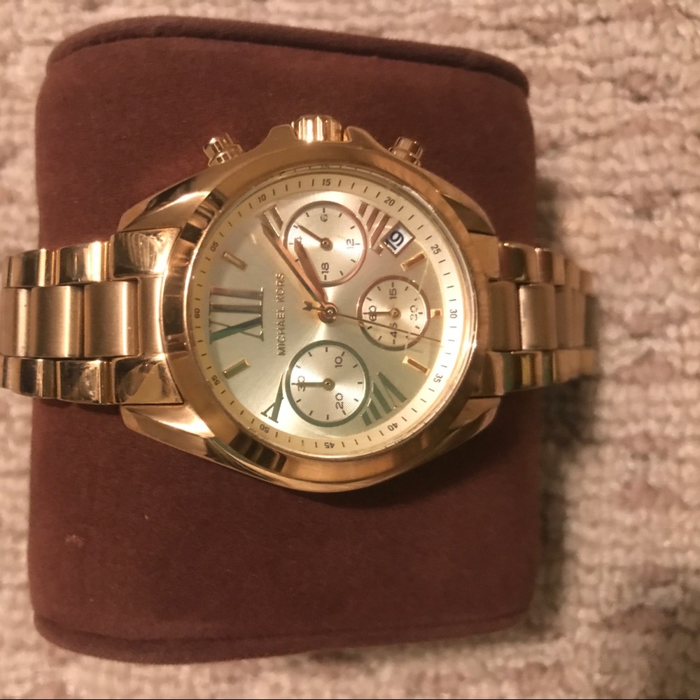 Michael Kors chronograph gold watch