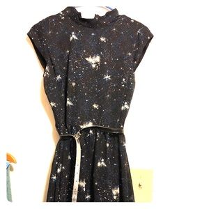 Star Wars Galaxy Belted Dress NWT