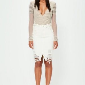 PEACE + LOVE 💋 PEARL EMBELLISHED BODYSUIT