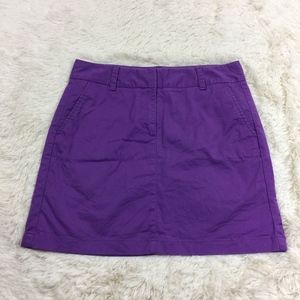 Vineyard Vines Purple Chino Skirt Mini Pockets