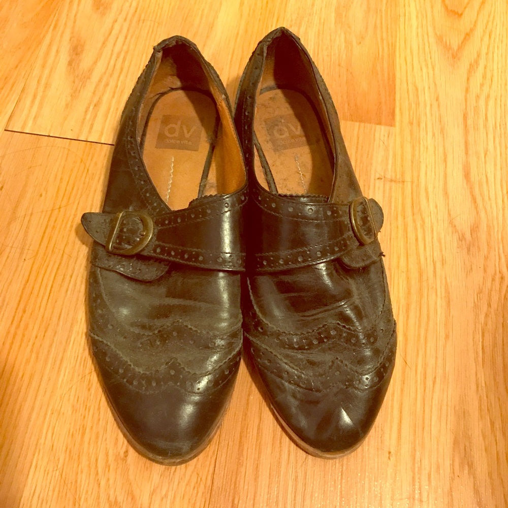 Dolce vita black flats - size 8
