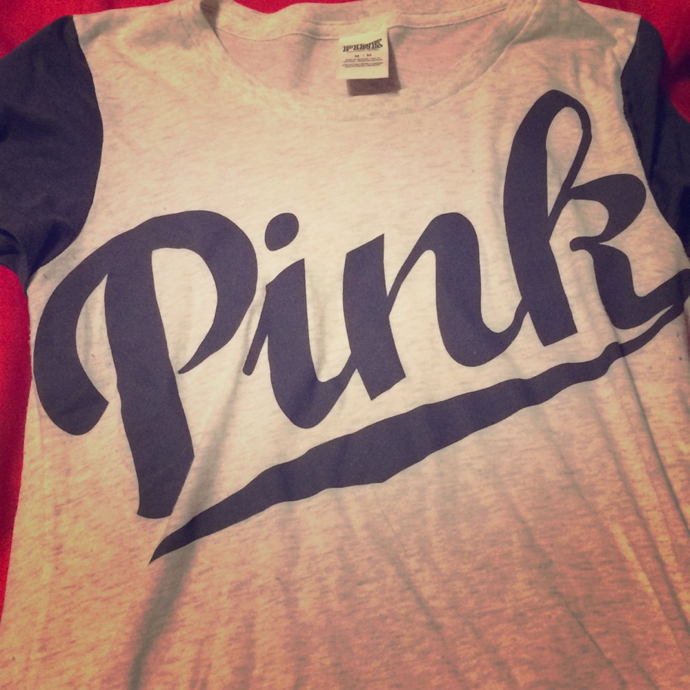 pink baseball tee