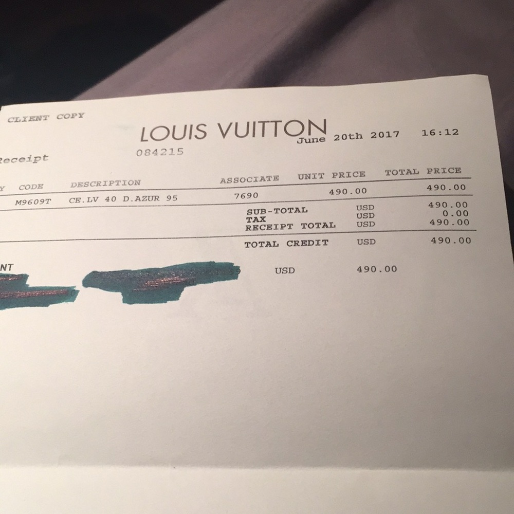 LV INITIALES 40MM DAMIER AZUR BELT - Picture 2 of 3