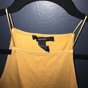 Gold yellow body suit