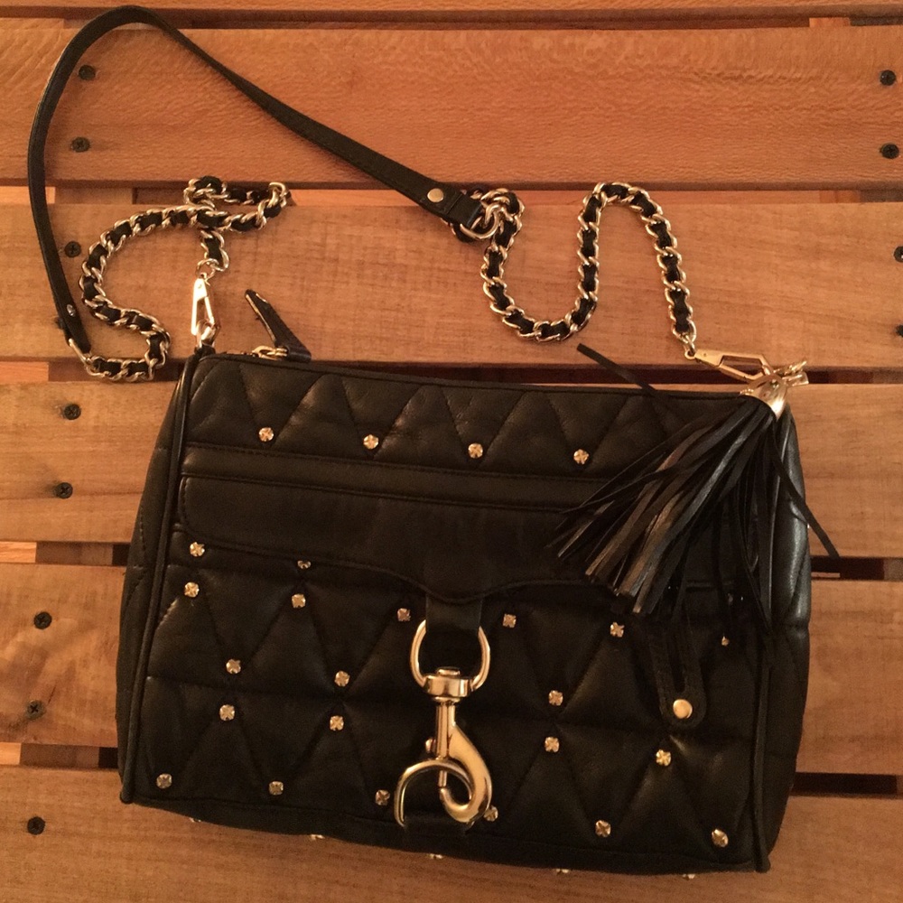 Rebecca minkoff stud black crossbody