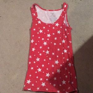 Faded Glory Large Red Star Tank top