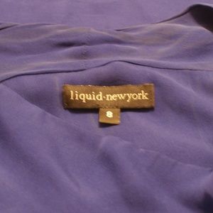 100% Silk Cobalt Blue Dress - Liquid New York