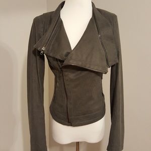 Gianni Bini Faux Suede Grey Jacket