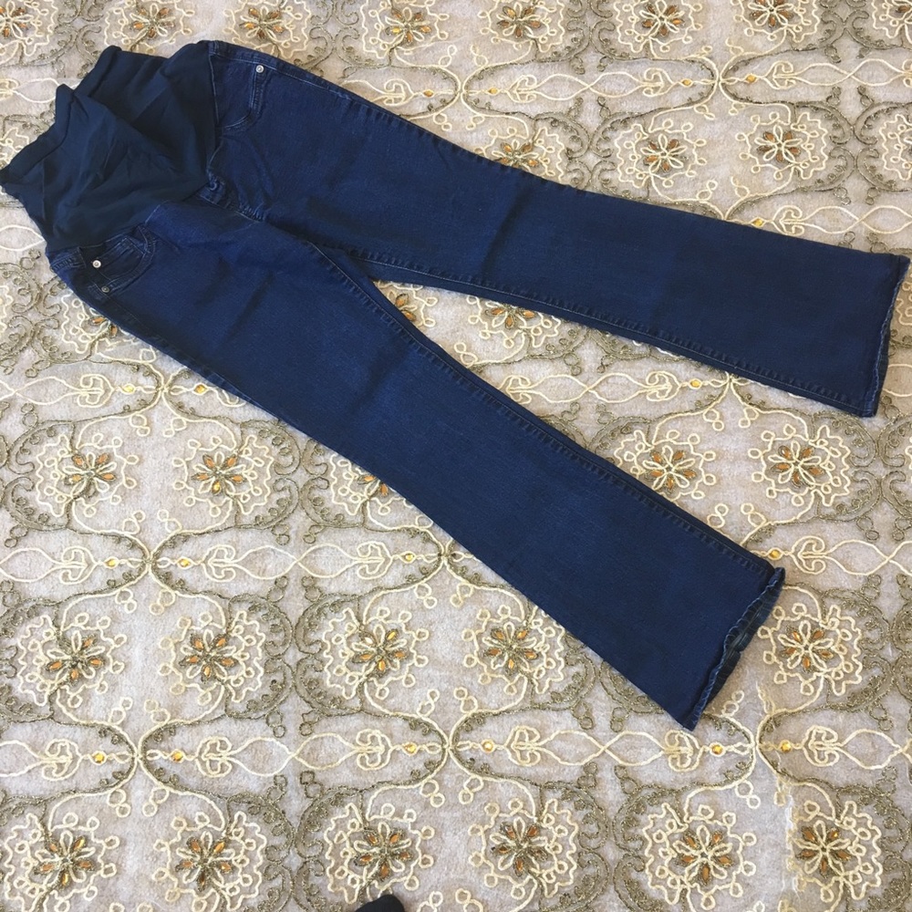 Indigo Blue Maternity Jeans Dark Wash
