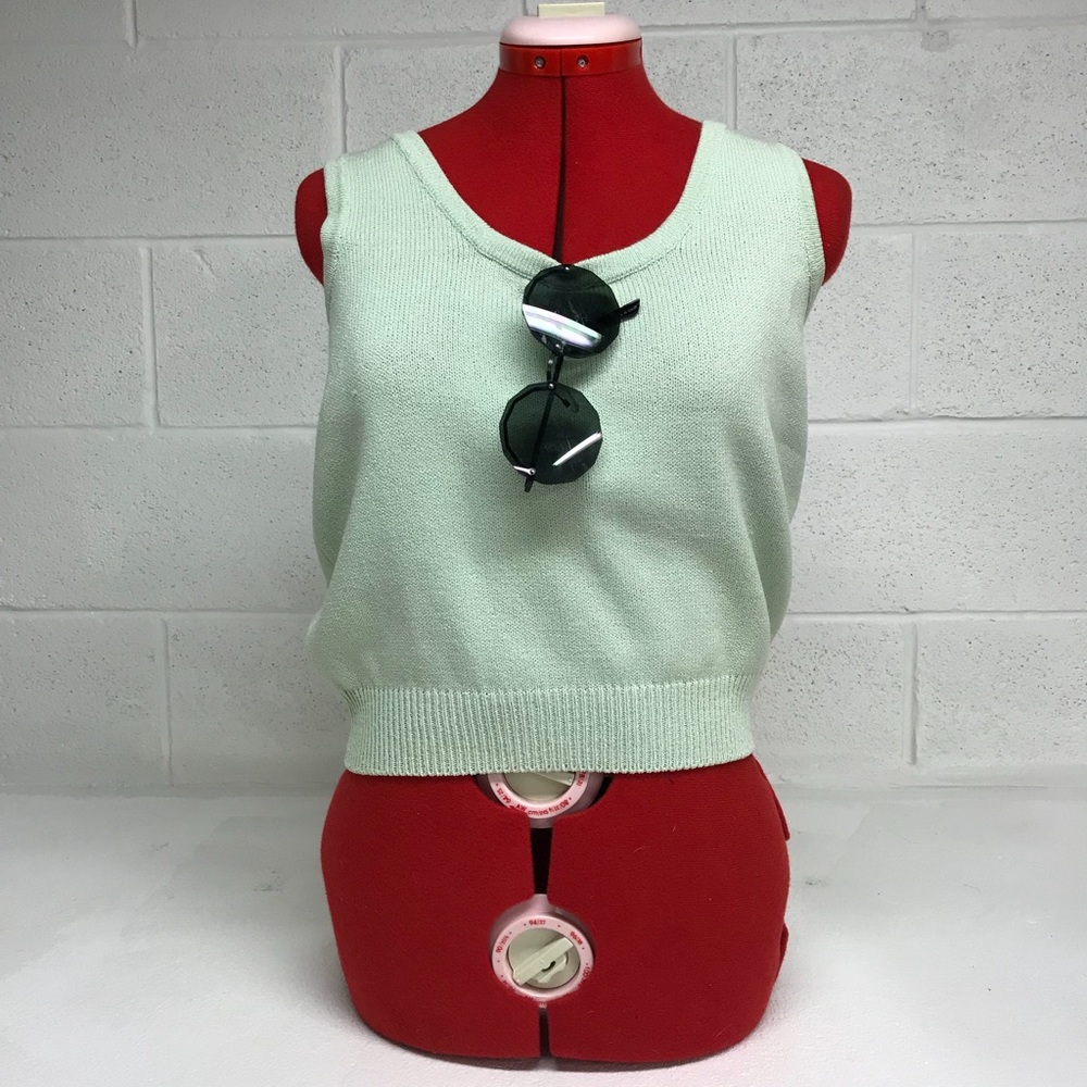 Sweater crop tank