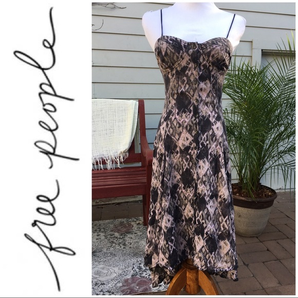 Free People Button Up Dress (XS) - Picture 2 of 8