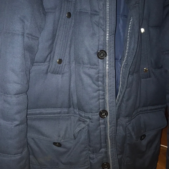 New Tommy Hilfiger Navy Parka Coat - Picture 4 of 8