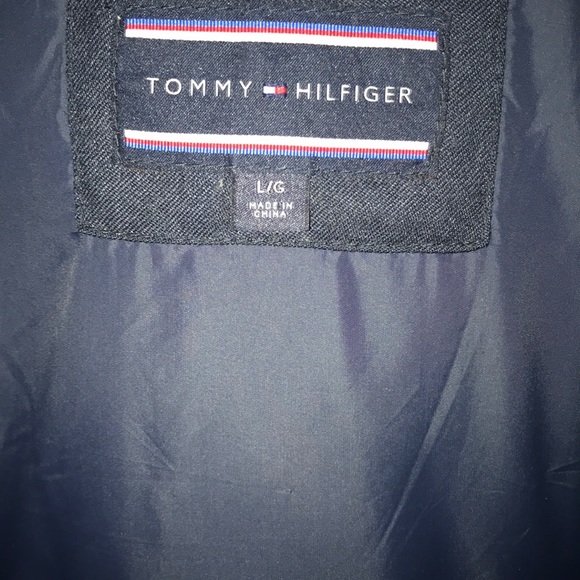 New Tommy Hilfiger Navy Parka Coat - Picture 5 of 8