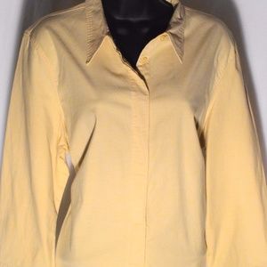 GAP Yellow Button Down Blouse