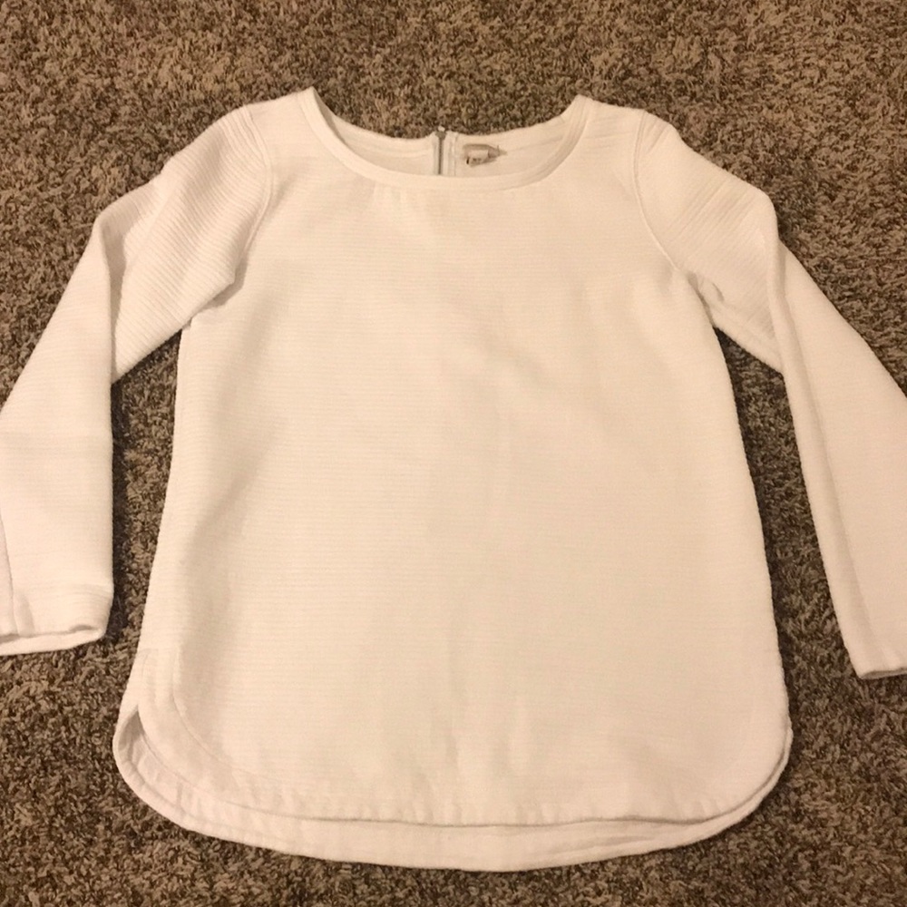 Merona white ribbed sweater